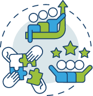 Nonprofit website design pulls people in icon